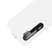 Flip Case Handyhülle für Xiaomi Mi Note 10 Vertikal Schutzhülle Tasche Cover Weiß Bumper Kartensteckplatz-Kreditkarte
