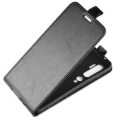 Flip Case Handyhülle für Xiaomi Mi Note 10 Pro Vertikal Schutzhülle Tasche Cover Schwarz Bumper Smartphone Kartensteckplatz-Kreditkarte-Geldscheine EC-Karte Bank-Karte