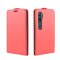Flip Case Handyhülle für Xiaomi Mi Note 10 Pro Vertikal Schutzhülle Tasche Cover Rot Bumper Smartphone Kartensteckplatz-Kreditkarte-Geldscheine EC-Karte Bank-Karte