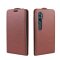 Flip Case Handyhülle für Xiaomi Mi Note 10 Pro Vertikal Schutzhülle Tasche Cover Braun Bumper Smartphone Kartensteckplatz-Kreditkarte-Geldscheine EC-Karte Bank-Karte