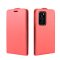 Flip Case Handyhülle für Huawei P40 Pro Vertikal Schutzhülle Tasche Cover Rot Bumper Smartphone Kartensteckplatz-Kreditkarte-Geldscheine EC-Karte Bank-Karte