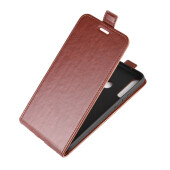 Flip Case Handyhülle für Huawei P40 Lite E Vertikal Schutzhülle Tasche Cover Braun Bumper Smartphone Kartensteckplatz-Kreditkarte-Geldscheine EC-Karte Bank-Karte