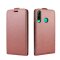 Flip Case Handyhülle für Huawei P40 Lite E Vertikal Schutzhülle Tasche Cover Braun Bumper Smartphone Kartensteckplatz-Kreditkarte-Geldscheine EC-Karte Bank-Karte
