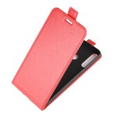 Flip Case Handyhülle für Huawei P40 Lite E Vertikal Schutzhülle Tasche Cover Rot Bumper Smartphone Kartensteckplatz-Kreditkarte-Geldscheine EC-Karte Bank-Karte