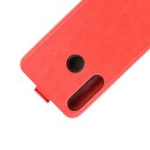 Flip Case Handyhülle für Huawei P40 Lite E Vertikal Schutzhülle Tasche Cover Rot Bumper Smartphone Kartensteckplatz-Kreditkarte-Geldscheine EC-Karte Bank-Karte