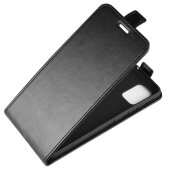 Flip Case Handyhülle für Samsung Galaxy A51 Vertikal Schutzhülle Tasche Cover Schwarz Bumper Smartphone Kartensteckplatz-Kreditkarte-Geldscheine EC-Karte Bank-Karte