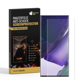 6x 9H Nano-Glass für Samsung Galaxy Note 20 FULL COVER 3D KLAR Anti-Shock Anti-Bruch Anti-Stoß Anti-Schmutz Panzernanoglas Displayschutz Schutzfolie Panzerfolie Panzerglas Screen-Protector