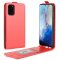 Flip Case Handyhülle für Samsung Galaxy S20 Ultra Vertikal Schutzhülle Tasche Cover Rot Bumper Smartphone Kartensteckplatz-Kreditkarte-Geldscheine EC-Karte Bank-Karte