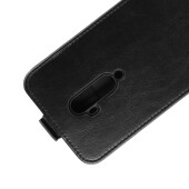 Flip Case Handyhülle für OnePlus 7 Pro Vertikal Schutzhülle Tasche Cover Schwarz Bumper Smartphone Kartensteckplatz-Kreditkarte-Geldscheine EC-Karte Bank-Karte