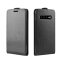 Flip Case Handyhülle für Samsung Galaxy S10 Vertikal Schutzhülle Tasche Cover Schwarz Bumper Smartphone Kartensteckplatz-Kreditkarte-Geldscheine EC-Karte Bank-Karte