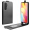 Flip Case Handyhülle für Xiaomi Mi Note 10 Lite Vertikal Schutzhülle Tasche Cover Schwarz Bumper Smartphone Kartensteckplatz-Kreditkarte-Geldscheine EC-Karte Bank-Karte