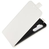 Flip Case Handyhülle für Xiaomi Mi Note 10 Lite Vertikal Schutzhülle Tasche Cover Weiß Bumper Smartphone Kartensteckplatz-Kreditkarte-Geldscheine EC-Karte Bank-Karte