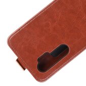 Flip Case Handyhülle für Xiaomi Mi Note 10 Lite Vertikal Schutzhülle Tasche Cover Braun Bumper Smartphone Kartensteckplatz-Kreditkarte-Geldscheine EC-Karte Bank-Karte
