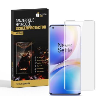 6x Hydrogel-Glass für OnePlus 8 Selbstheilend für Micro Kratzer 3D KLAR Panzerfolie Displayschutz Schutzfolie Screen-Protector