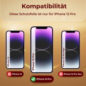 6x 9H Panzerglas für iPhone 12 Pro HD KLAR echtes Tempered Glass Panzerfolie Displayschutz Schutzglas Hartglas Schutzfolie Screen-Protector