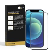 6x 9H Hartglas für iPhone 12 Pro Max FULL COVER Panzerfolie Displayschutz Schwarz KLAR Panzerglas Schutzglas
