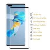 6x 9H Panzerglas für Huawei Mate 40 Pro FULL CURVED Displayschutz Schutzglas Panzerfolie Schutzfolie Displayglas Hartglas echtes Tempered Sicherheitsglas Glasfolie