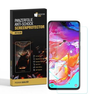 6x Panzerfolie für Samsung Galaxy A20 ANTI-SCHOCK Displayschutz Displayfolie MATT