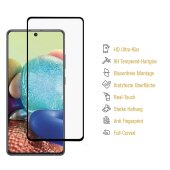 2x 9H Hartglas für Samsung Galaxy A71 FULL COVER Panzerfolie Displayschutz KLAR Panzerglas Schutzglas Displayglas Folie