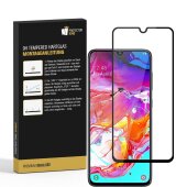 3x 9H Panzerglas für Samsung Galaxy A20 FULL COVER Displayschutz Schutzglas Hartglas Schutzfolie Panzerfolie KLAR Tempered echtes Displayglas Glasfolie Displayfolie Folie Transparent