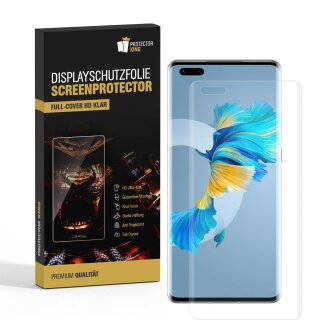 6x Displayfolie für Huawei Mate 40 Pro FULL COVER Displayschutzfolie HD KLAR