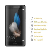 3x 9H Hartglasfolie für Huawei P8 Schutzglas Panzerfolie Displayschutzfolie KLAR Panzerglas Schutzfolie