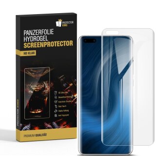 2x Hydrogel-Glass für Huawei P40 Pro Selbstheilend für Micro Kratzer 3D KLAR Panzerfolie Displayschutz Schutzfolie Screen-Protector