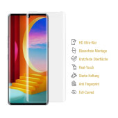 6x Panzerfolie für LG Velvet FULL COVER Displayschutzfolie Schutzfolie HD KLAR