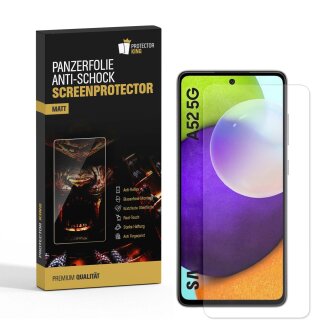 6x Panzerfolie für Samsung Galaxy A52 ANTI-SCHOCK Displayschutzfolie MATT