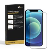 4x 9H Hartglas für iPhone 12 Pro Max FULL COVER Panzerfolie Displayschutz Weiss KLAR Panzerglas Schutzglas