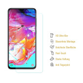 3x Hydrogel-Glass für Samsung Galaxy A71 Selbstheilend für Micro Kratzer 3D KLAR Panzerfolie Displayschutz Schutzfolie Screen-Protector