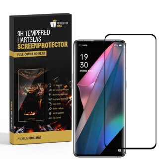1x 9H Hartglas für Oppo Find X3 Pro FULL CURVED Displayschutz Panzerfolie 3D Panzerglas Schutzglas Schutzfolie Displayglas Glasfolie
