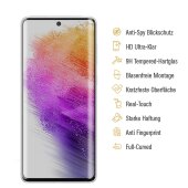 1x 9H Panzerglas für Samsung Galaxy A72 Anti-Spy Privacy Blickschutz echtes Tempered Panzerglas Panzerfolie Displayschutz Schutzfolie Schutzglas Screen Protector