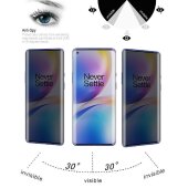 1x 9H Panzerglas für OnePlus 8 Pro FULL CURVED PRIVACY ANTY-SPY Displayschutz Panzerfolie Schutzfolie Hartglas Schutzglas Displayglas Tempered Glasfolie Sicherheitsglas Echtglas Blickschutz