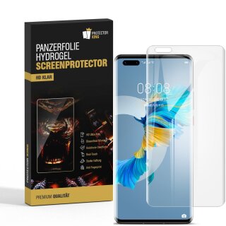 4x Hydrogel-Glass für Huawei Mate 40 Pro Selbstheilend für Micro Kratzer 3D KLAR Panzerfolie Displayschutz Schutzfolie Screen-Protector