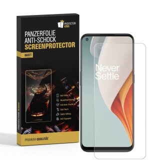 4x Panzerfolie für OnePlus Nord N100 ANTI-SCHOCK Displayschutzfolie MATT