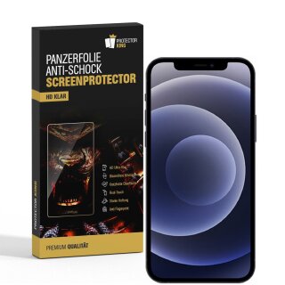 3x 9H Nano-Glass für iPhone 12 3D KLAR Anti-Shock Anti-Bruch Anti-Stoß Anti-Schmutz Panzernanoglas Displayschutz Schutzfolie Panzerfolie Panzerglas Screen-Protector