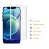 3x Displayschutzfolie für iPhone 12 FULL COVER Displayfolie HD KLAR Schutzfolie