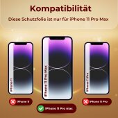 2x 9H Panzerglas für iPhone 11 Pro Max HD KLAR echtes Tempered Glass Panzerfolie Displayschutz Schutzglas Hartglas Schutzfolie Screen-Protector