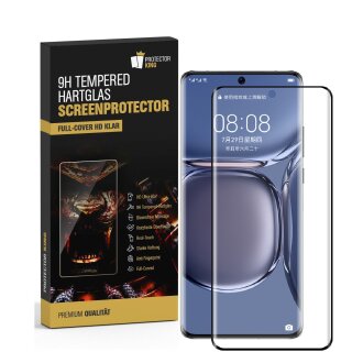 4x 9H Panzerglas für Huawei P50 Pro FULL CURVED Displayschutz Schutzglas Panzerfolie Schutzfolie Displayglas Hartglas echtes Tempered Sicherheitsglas Glasfolie