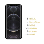 4x Displayschutzfolie für iPhone 12 Mini FULL COVER Displayfolie HD KLAR Schutzfolie