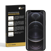 4x Displayschutzfolie für iPhone 12 Pro FULL COVER...