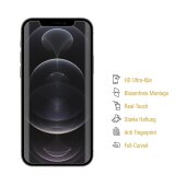 4x Displayschutzfolie für iPhone 12 Pro FULL COVER Displayfolie HD KLAR Schutzfolie