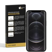 4x 9H Nano-Glass für iPhone 12 Pro Max FULL COVER 3D KLAR Anti-Shock Anti-Bruch Anti-Stoß Anti-Schmutz Panzernanoglas Displayschutz Schutzfolie Panzerfolie Panzerglas Screen-Protector