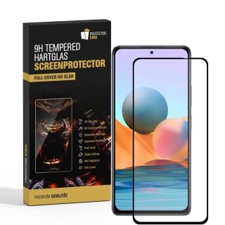 4x 9H Panzerglas für Xiaomi Redmi Note 10 Pro FULL COVER 3D KLAR echtes Tempered Glass Displayschutz Schutzglas Schuzfolie Screen-Protector