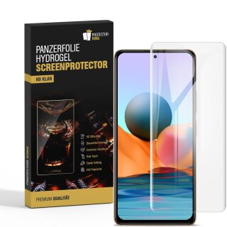 4x Hydrogel-Glass für Xiaomi Redmi Note 10 Pro Selbstheilend für Micro Kratzer 3D KLAR Panzerfolie Displayschutz Schutzfolie Screen-Protector