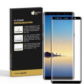 2x 9D Keramik-Glass für Samsung Galaxy Note 8 FULL COVER 3D KLAR Panzerfolie Displayschutz Schutzfolie Ceramic Screen-Protector