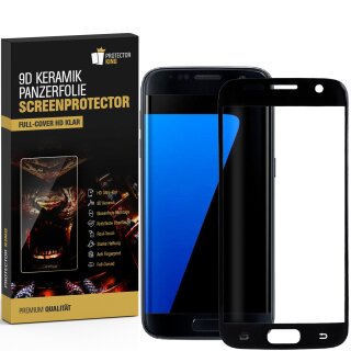 6x 9D Keramik-Glass für Samsung Galaxy S6 Edge Plus FULL COVER 3D KLAR Panzerfolie Displayschutz Schutzfolie Ceramic Screen-Protector