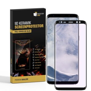 2x 9D Keramik-Glass für Samsung Galaxy S8 Plus FULL COVER 3D KLAR Panzerfolie Displayschutz Schutzfolie Ceramic Screen-Protector