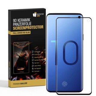 2x 9D Keramik-Glass für Samsung Galaxy S10 FULL CURVED 3D KLAR Panzerfolie Displayschutz Schutzfolie Ceramic Screen-Protector